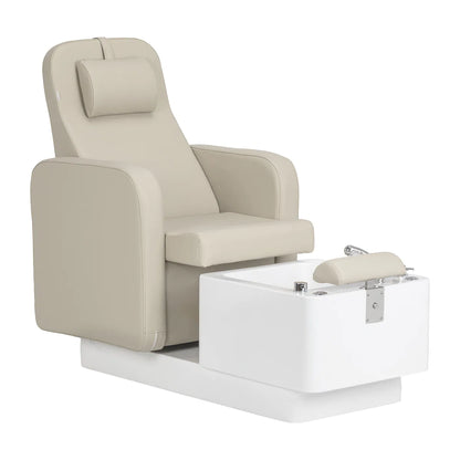 Pedikérské kosmetické křeslo SPA Sillon Elysia krémové