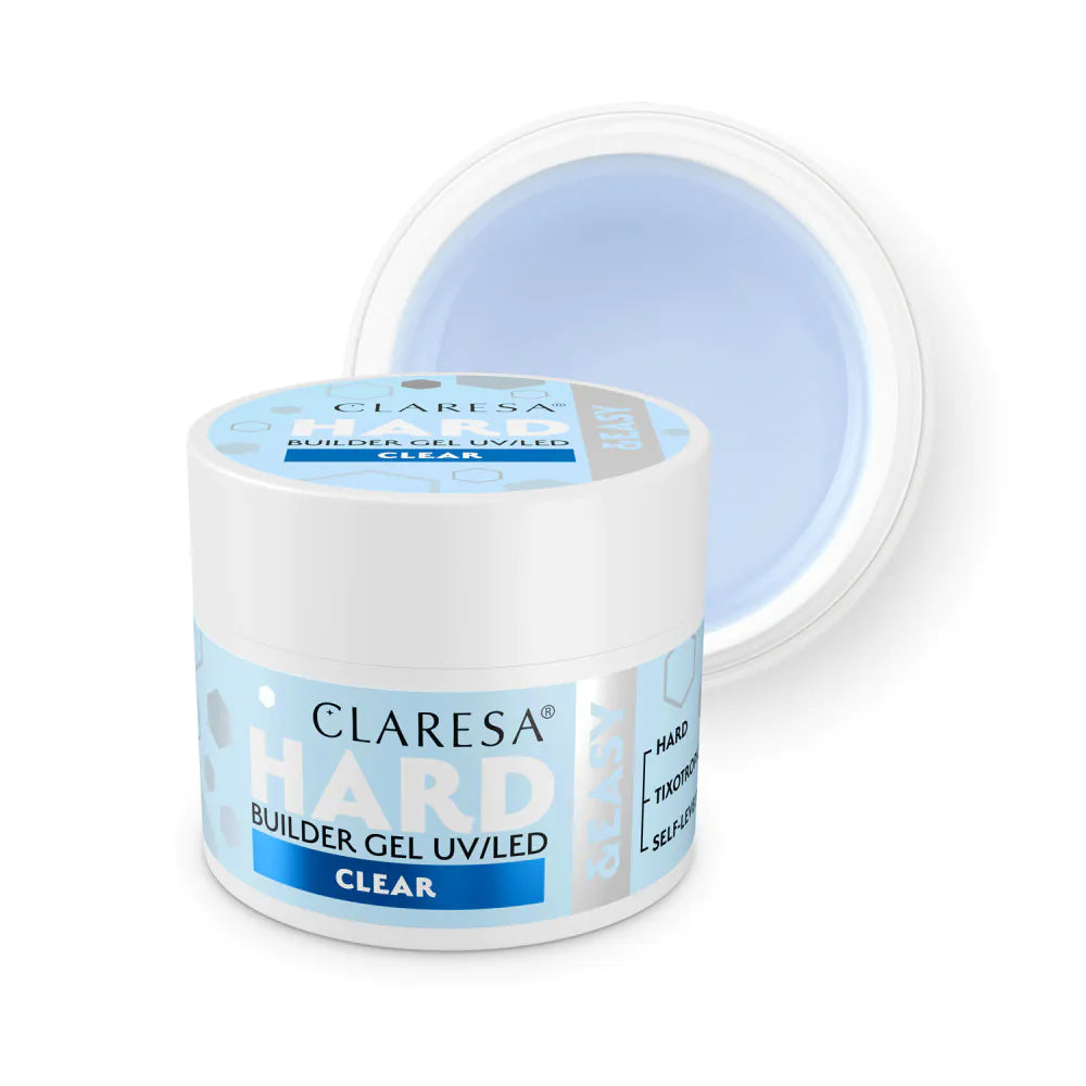 CLARESA HARD&amp;EASY BUILDER GEL PRŮHLEDNÝ 45g