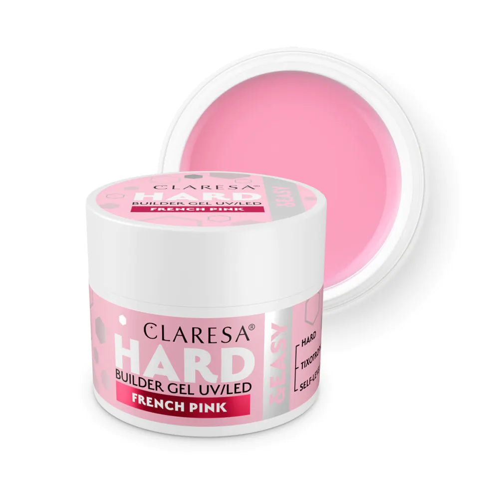 CLARESA TVRDÝ A SNADNÝ STAVEBNÍ GEL FRANCOUZSKÁ RŮŽOVÁ 12g