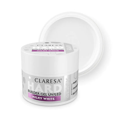 CLARESA HARD&amp;EASY BUILDER GEL MLÉČNĚ BÍLÝ 45g