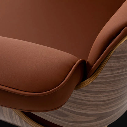 Hairdressing chair Gabbiano Florencja in brown with a black base
