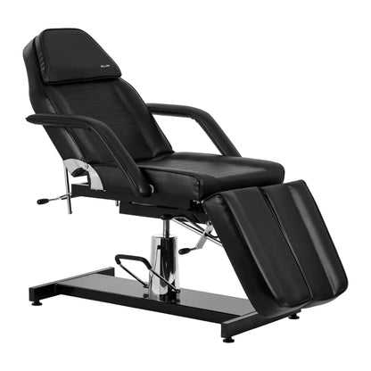 Hydraulic pedicure beauty chair Sillon 210 with rocking function and split footrest black
