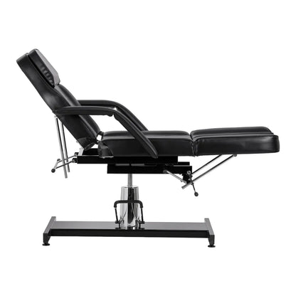 Hydraulic pedicure beauty chair Sillon 210 with rocking function and split footrest black