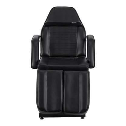 Hydraulic pedicure beauty chair Sillon 210 with rocking function and split footrest black