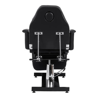 Hydraulic pedicure beauty chair Sillon 210 with rocking function and split footrest black