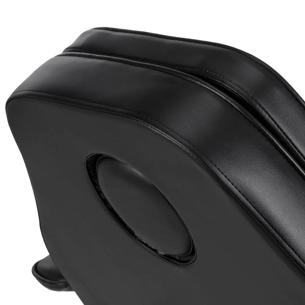 Hydraulic pedicure beauty chair Sillon 210 with rocking function and split footrest black