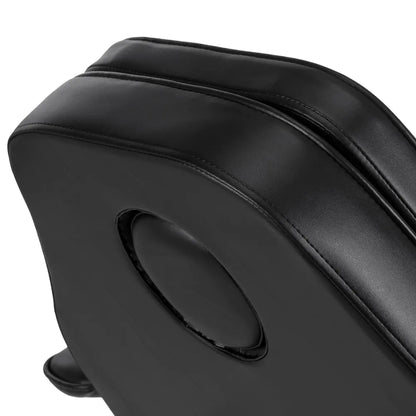 Hydraulic pedicure beauty chair Sillon 210 with rocking function and split footrest black