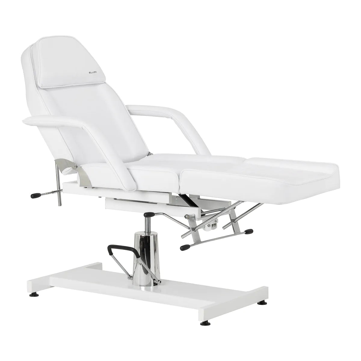 Hydraulic cosmetic chair Sillon 210 with cradle white