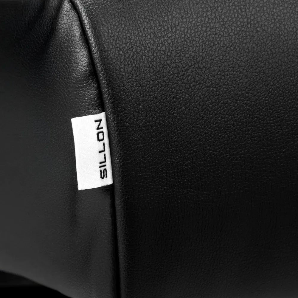 Sillon Alba schwarzer Wimpernbehandlungsstuhl mit goldenem Fuß