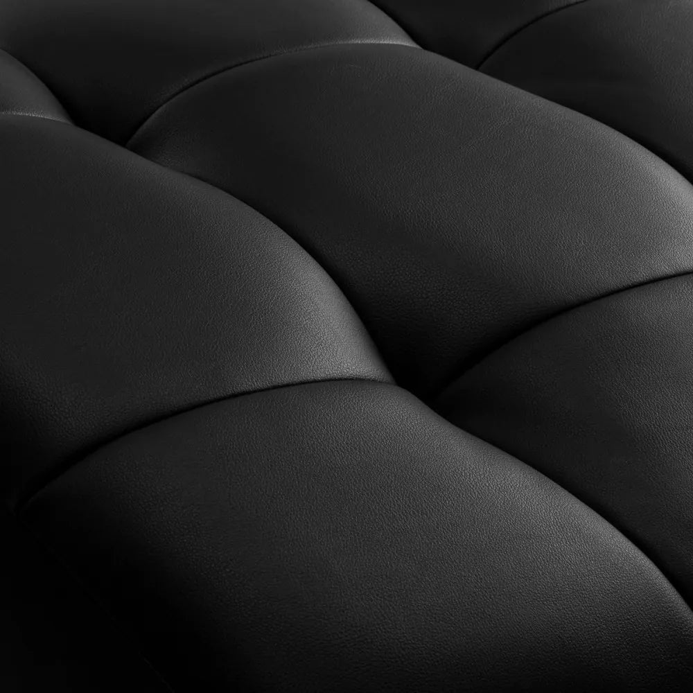 Sillon Alba schwarzer Wimpernbehandlungsstuhl mit goldenem Fuß