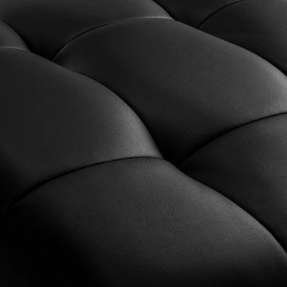 Sillon Alba schwarzer Wimpernbehandlungsstuhl mit goldenem Fuß