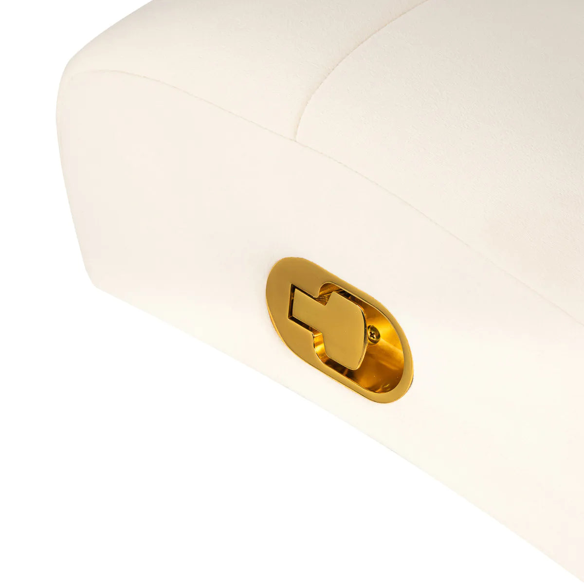 Sillon Umbra Wimpernbehandlungsstuhl weiß mit goldenem Untergestell