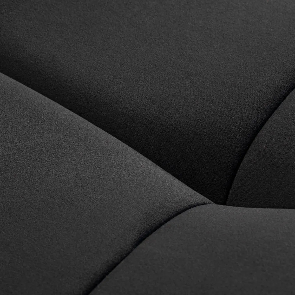 Sillon Corona Wimpernbehandlungsstuhl, schwarz mit goldenem Fuß