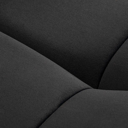 Sillon Corona Wimpernbehandlungsstuhl, schwarz mit goldenem Fuß