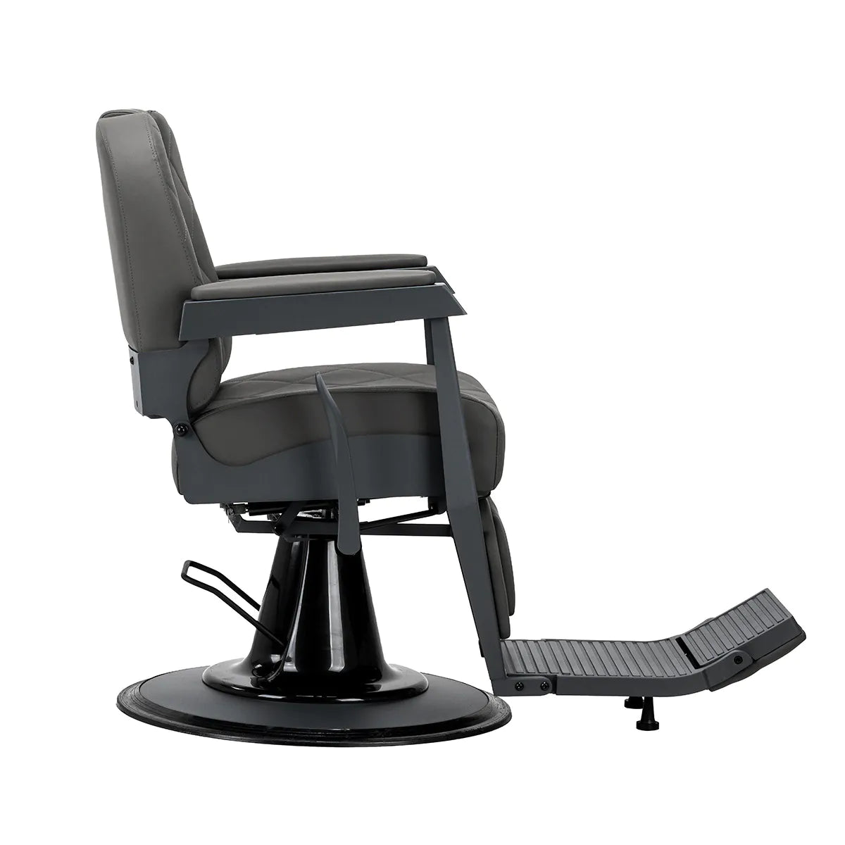 Gabbiano barber chair Bruno graphite with a grey base
