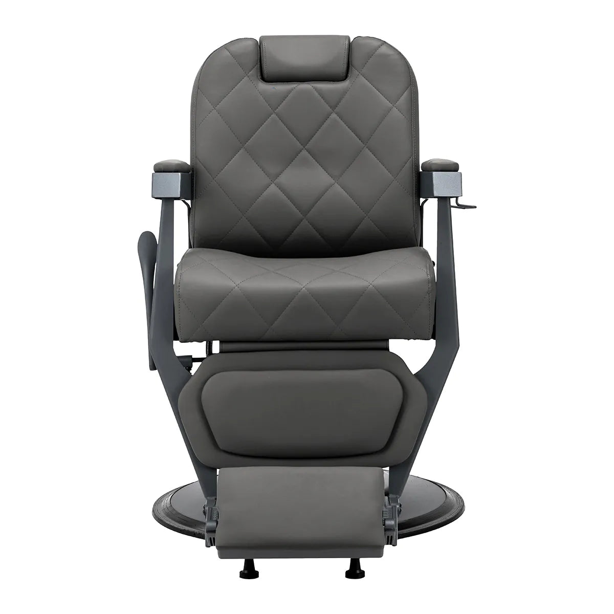Gabbiano barber chair Bruno graphite with a grey base