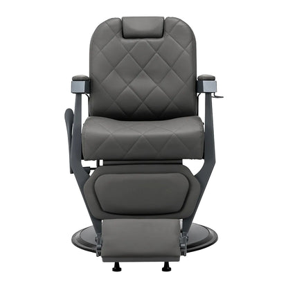 Gabbiano barber chair Bruno graphite with a grey base