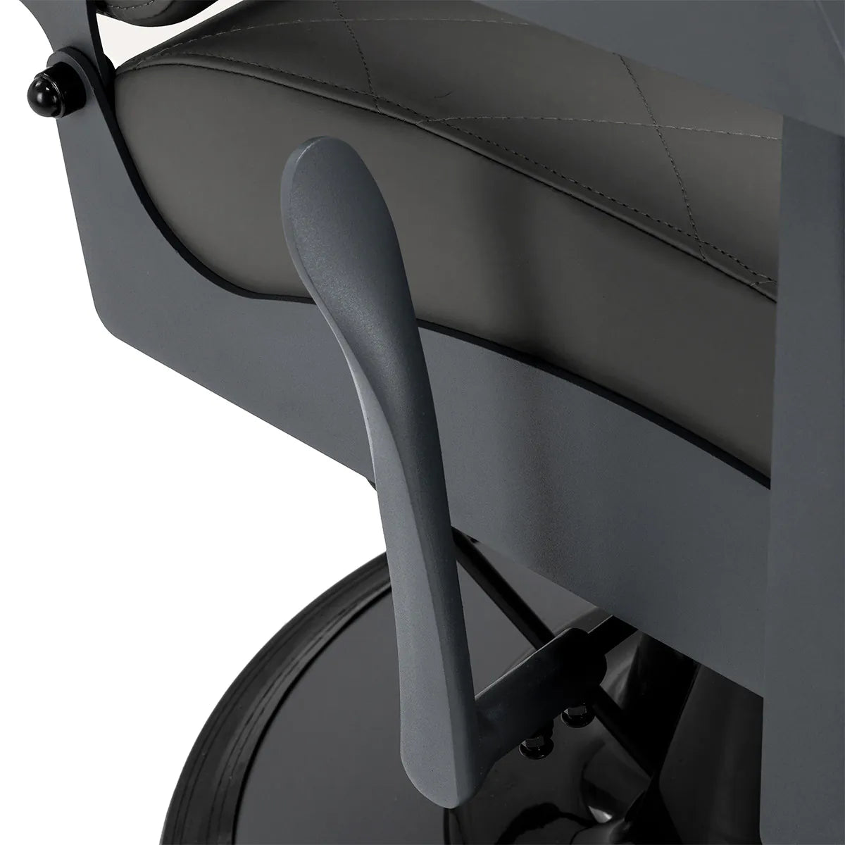 Gabbiano barber chair Bruno graphite with a grey base