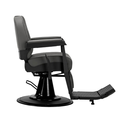 Gabbiano barber chair Bruno graphite with a black base