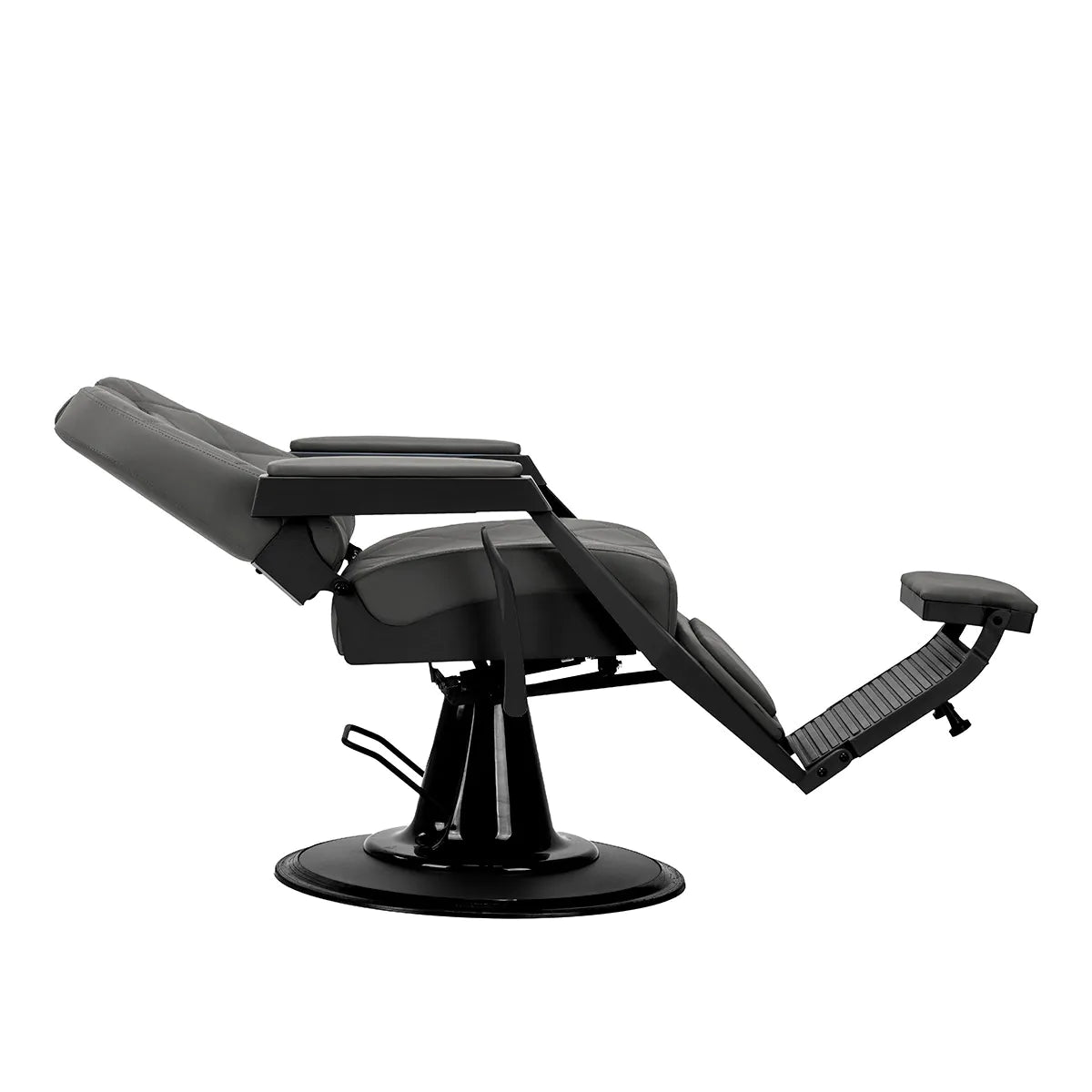 Gabbiano barber chair Bruno graphite with a black base