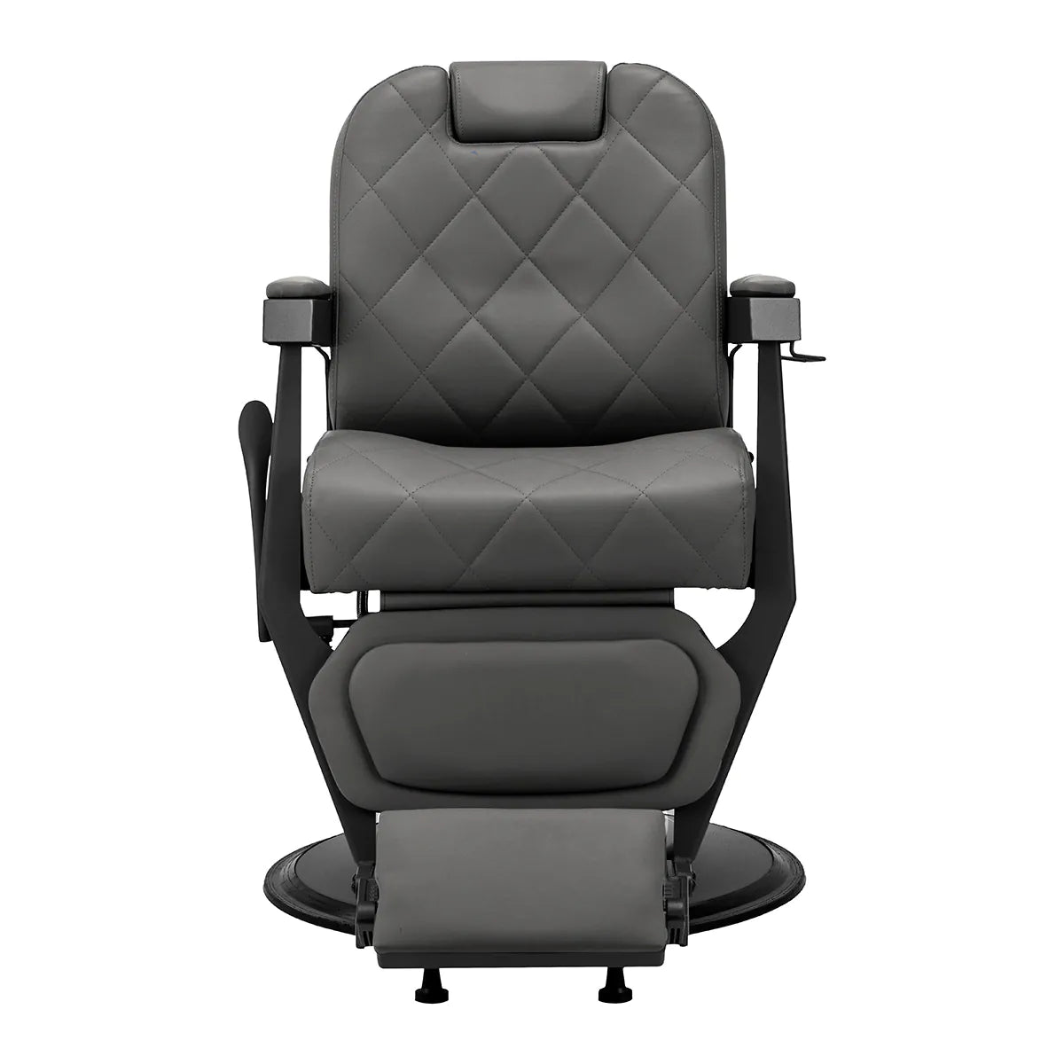 Gabbiano barber chair Bruno graphite with a black base