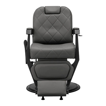 Gabbiano barber chair Bruno graphite with a black base