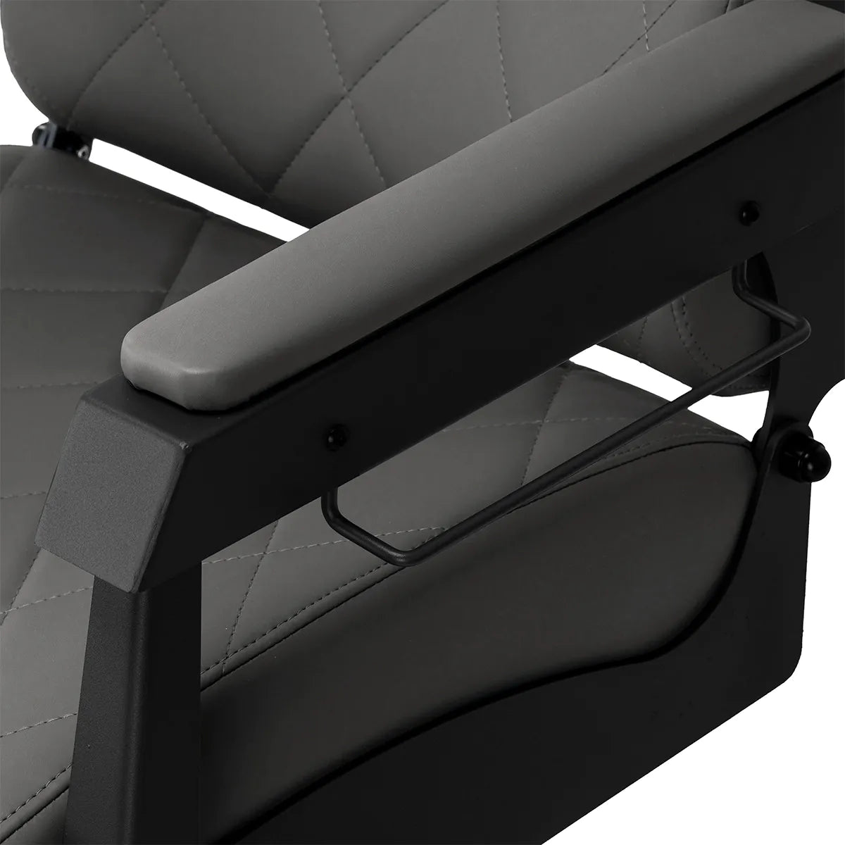 Gabbiano barber chair Bruno graphite with a black base