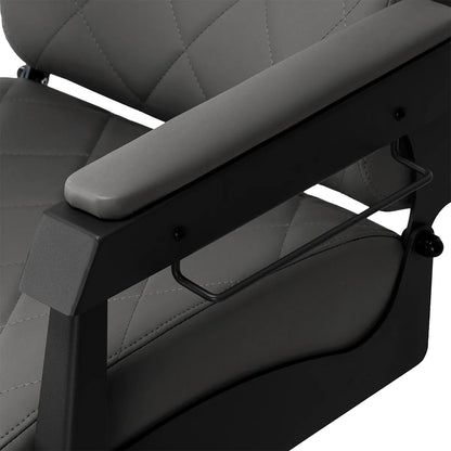 Gabbiano barber chair Bruno graphite with a black base
