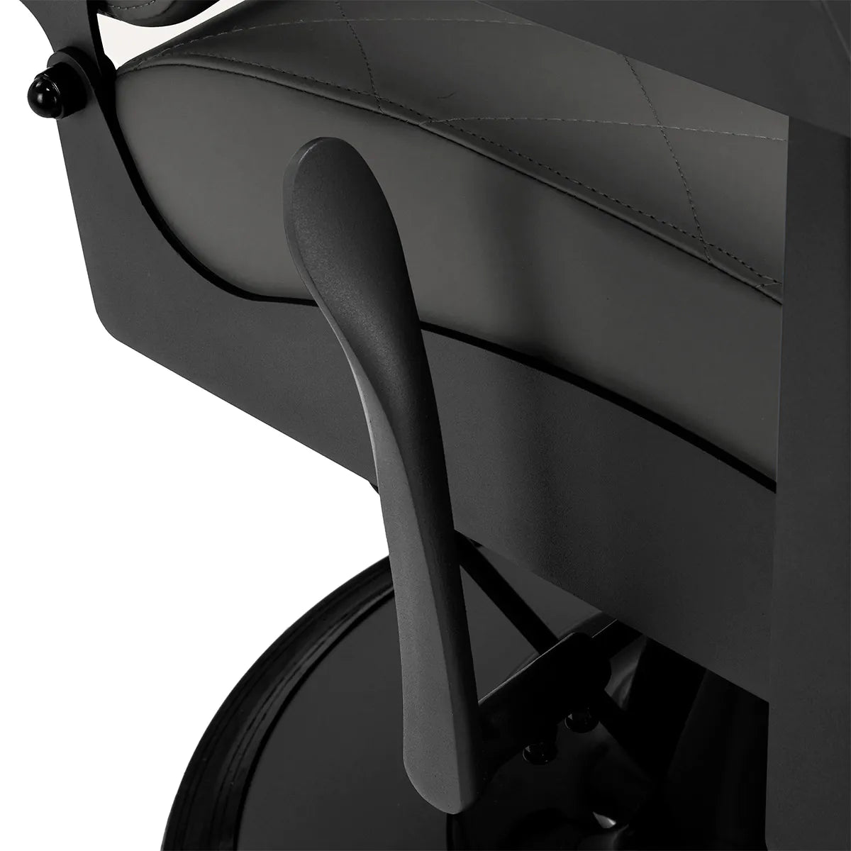 Gabbiano barber chair Bruno graphite with a black base