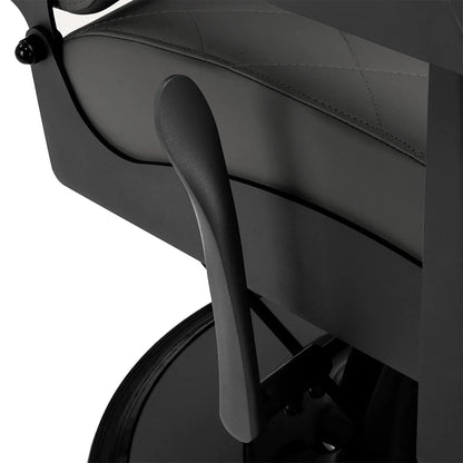 Gabbiano barber chair Bruno graphite with a black base