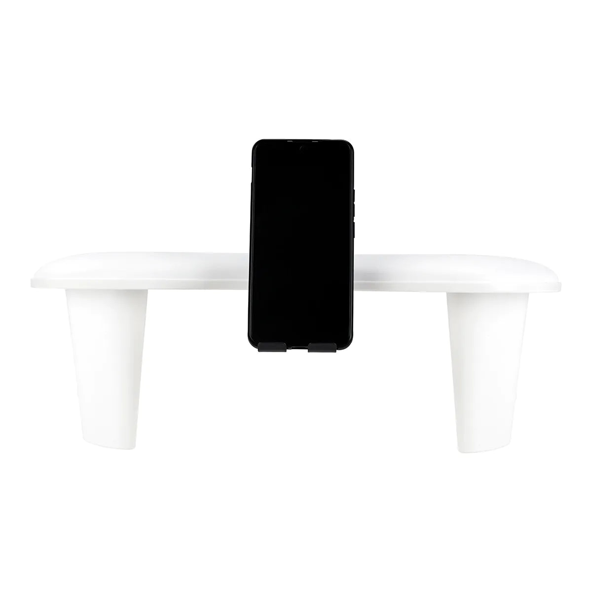 MOMO Croissant manicure rest with mobile phone holder white