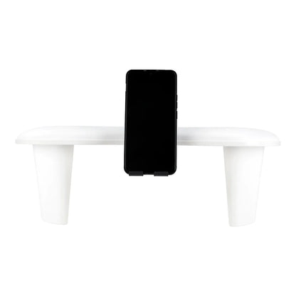 MOMO Croissant manicure rest with mobile phone holder white