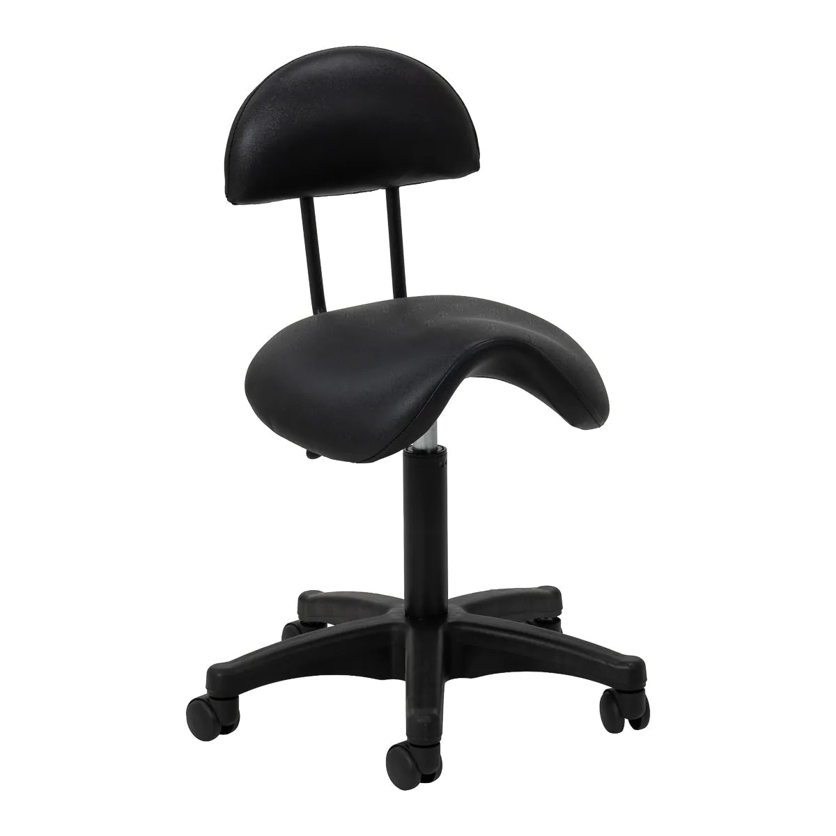 Cosmetic stool 6001 black with a black base