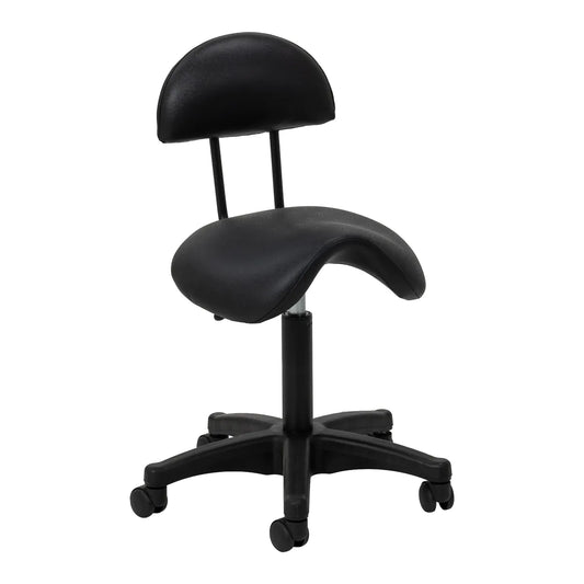 Kosmetická stolička 6001 černá s černou základnou