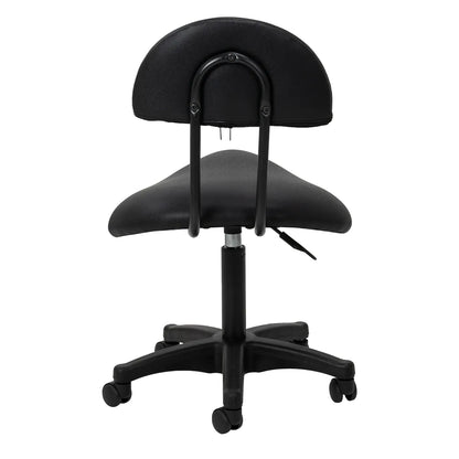 Cosmetic stool 6001 black with a black base