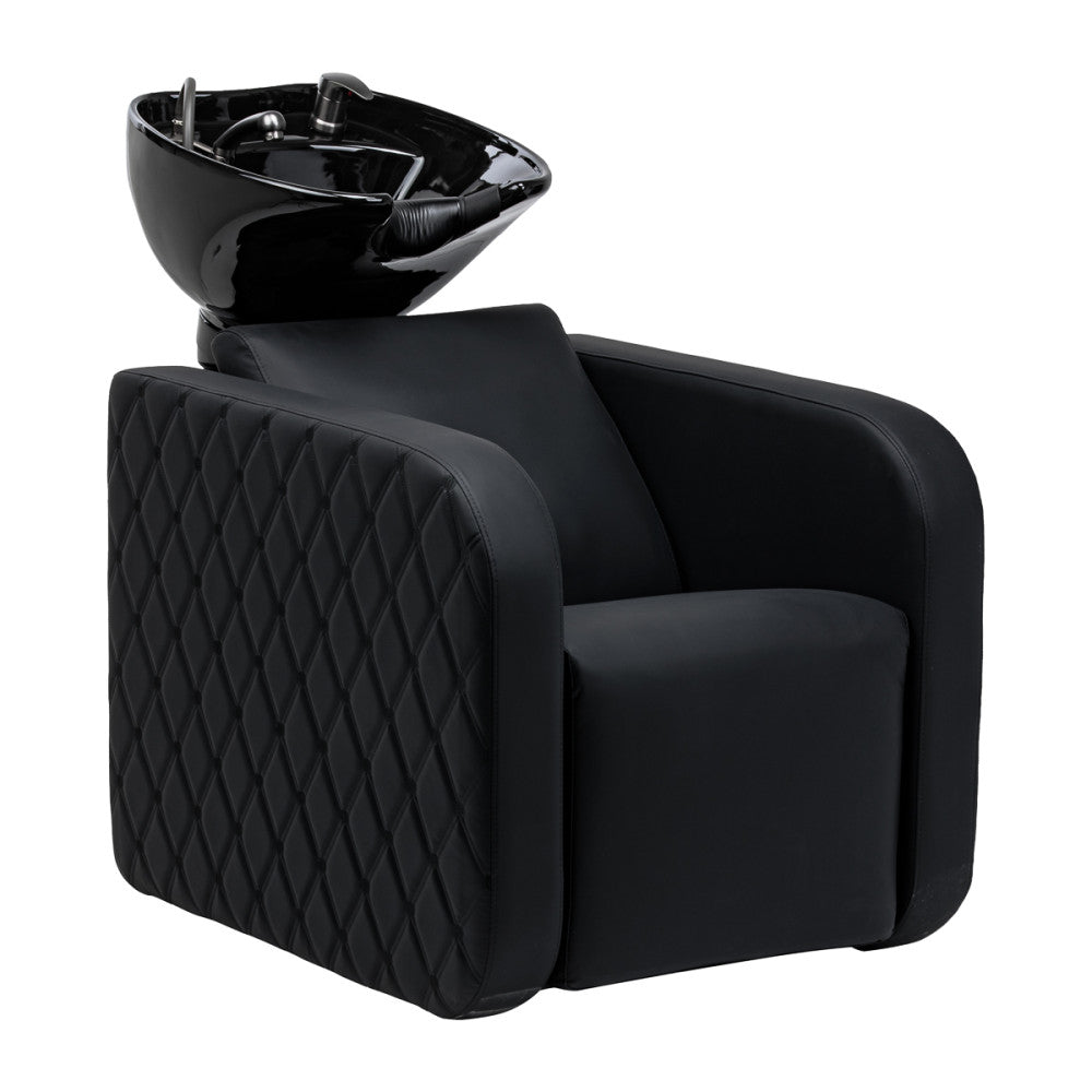 Gabbiano Sylvia Plus black electric hairdressing wash unit with massage