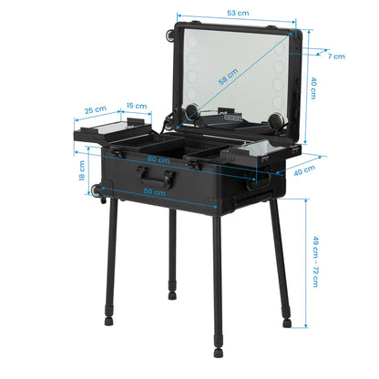 Portable speaker stand with speakers Plus black
