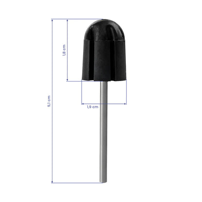 Pedikúrní sada 5 filtrů pro brusku EXO, gumový nosič 13 mm, nástavce EXO Med Cap