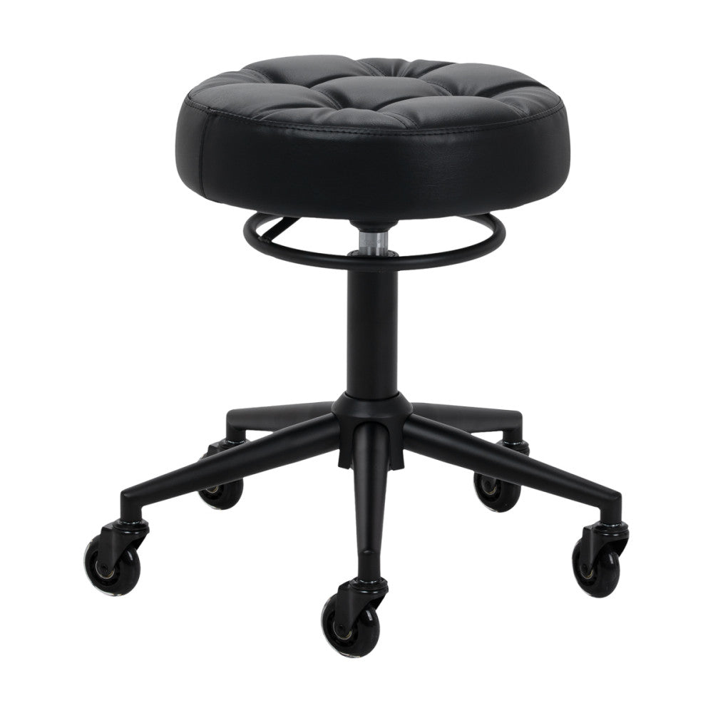 Hairdressing stool Gabbiano D054 black with black base