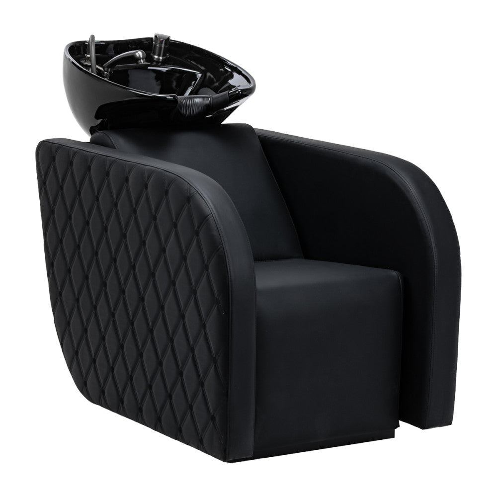 Gabbiano Ines black electric hairdressing wash unit with massage