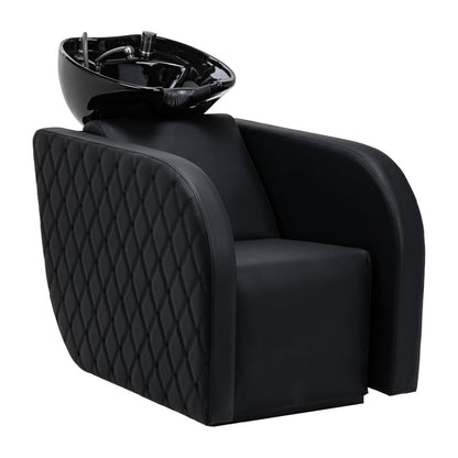 Gabbiano Ines black electric hairdressing wash unit with massage