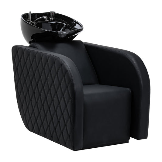 Gabbiano Ines black electric hairdressing wash unit with massage