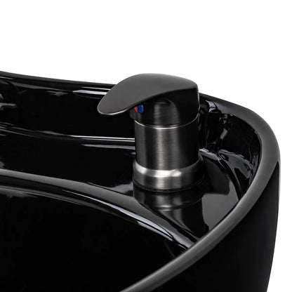 Elektrický kadeřnický mycí box s masážní funkcí Gabbiano Ines černý