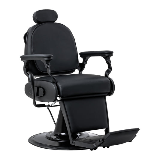 Gabbiano Francesco black barber chair with massage function