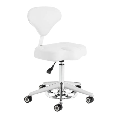 Cosmetic stool Azzurro 156-F bump-up snow-white