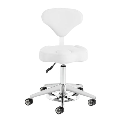 Cosmetic stool Azzurro 156-F bump-up snow-white