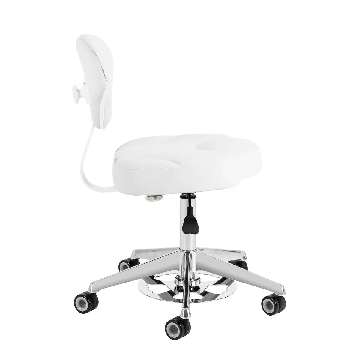 Cosmetic stool Azzurro 156-F bump-up snow-white
