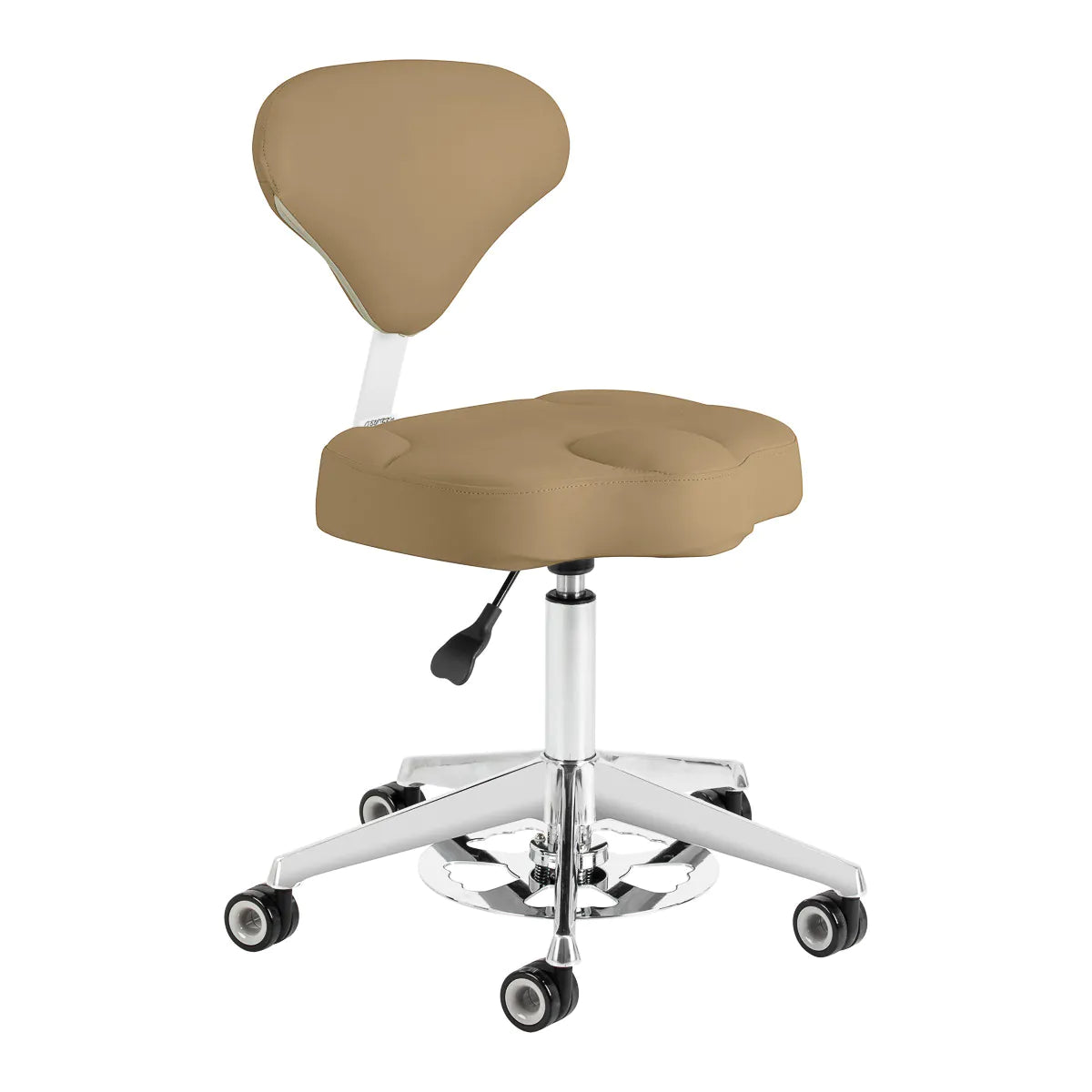 Cosmetic stool Azzurro 156-F bump-up beige (light coffee)