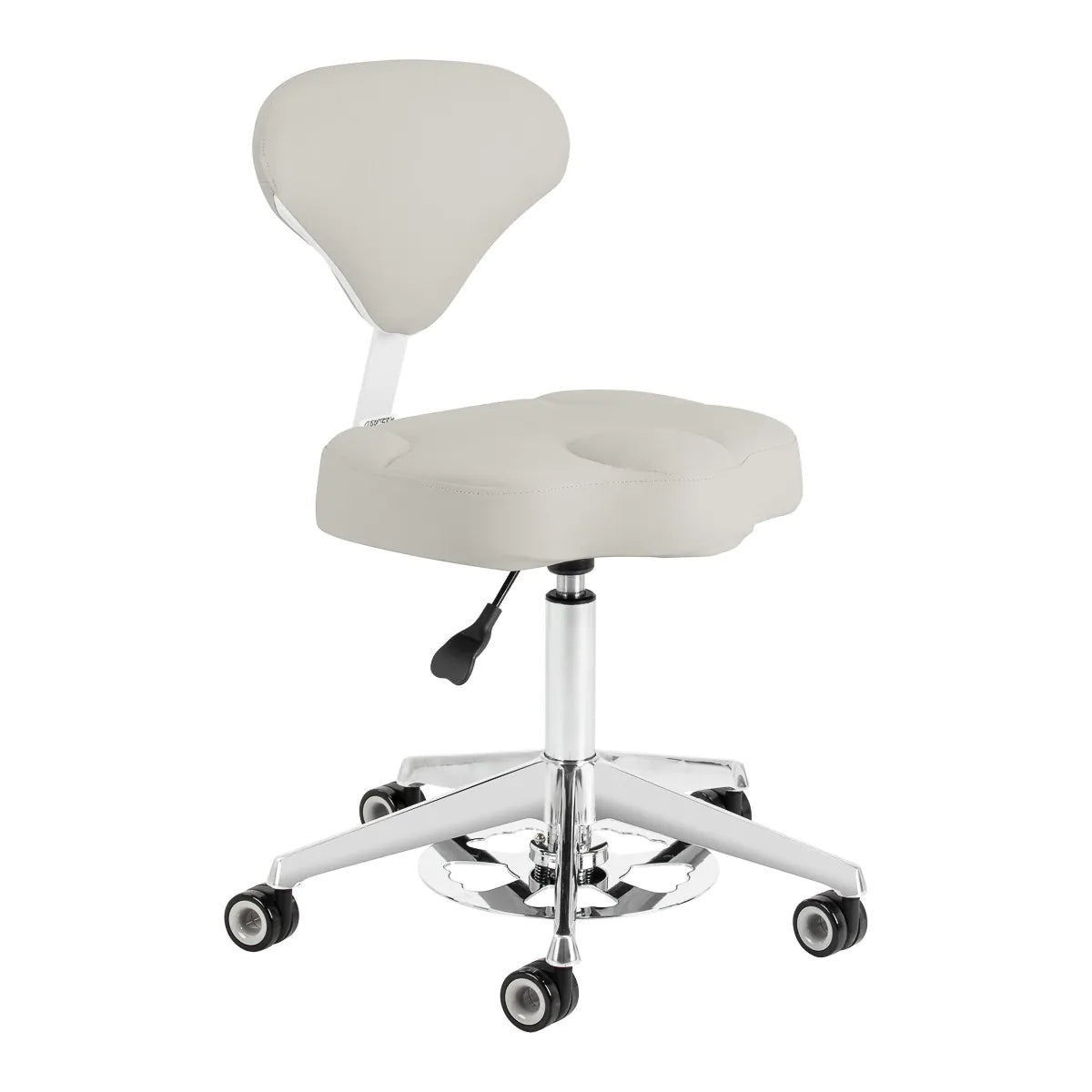 Cosmetic stool Azzurro 156-F bump-up grey