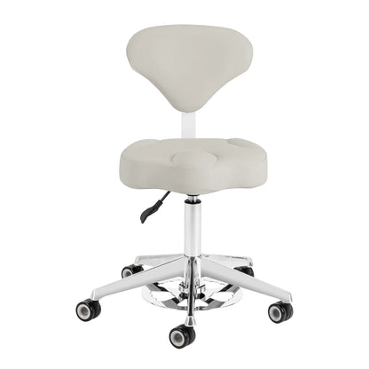 Cosmetic stool Azzurro 156-F bump-up grey
